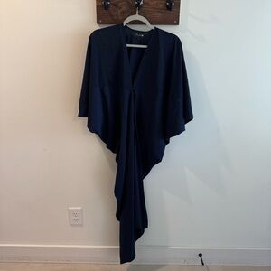 De Philo Navy Batwing Midi Dress Large